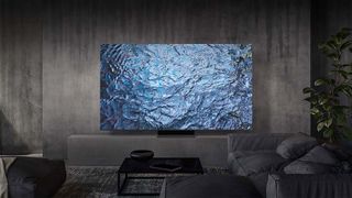 A Samsung TV in a living room