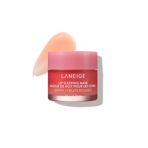 Laneige Lip Sleeping Mask, Berry: Nourishing Overnight Lip Treatment With Vitamin C, Shea & Murumuru Butter for Hydrating Dry, Flaky Lips