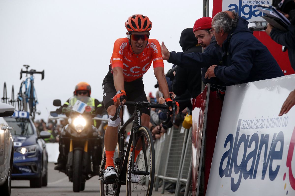 Amaro Antunes (CCC Team) attacked early but was caught