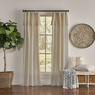 Mercantile Drop Cloth Farmhouse Curtain Panel