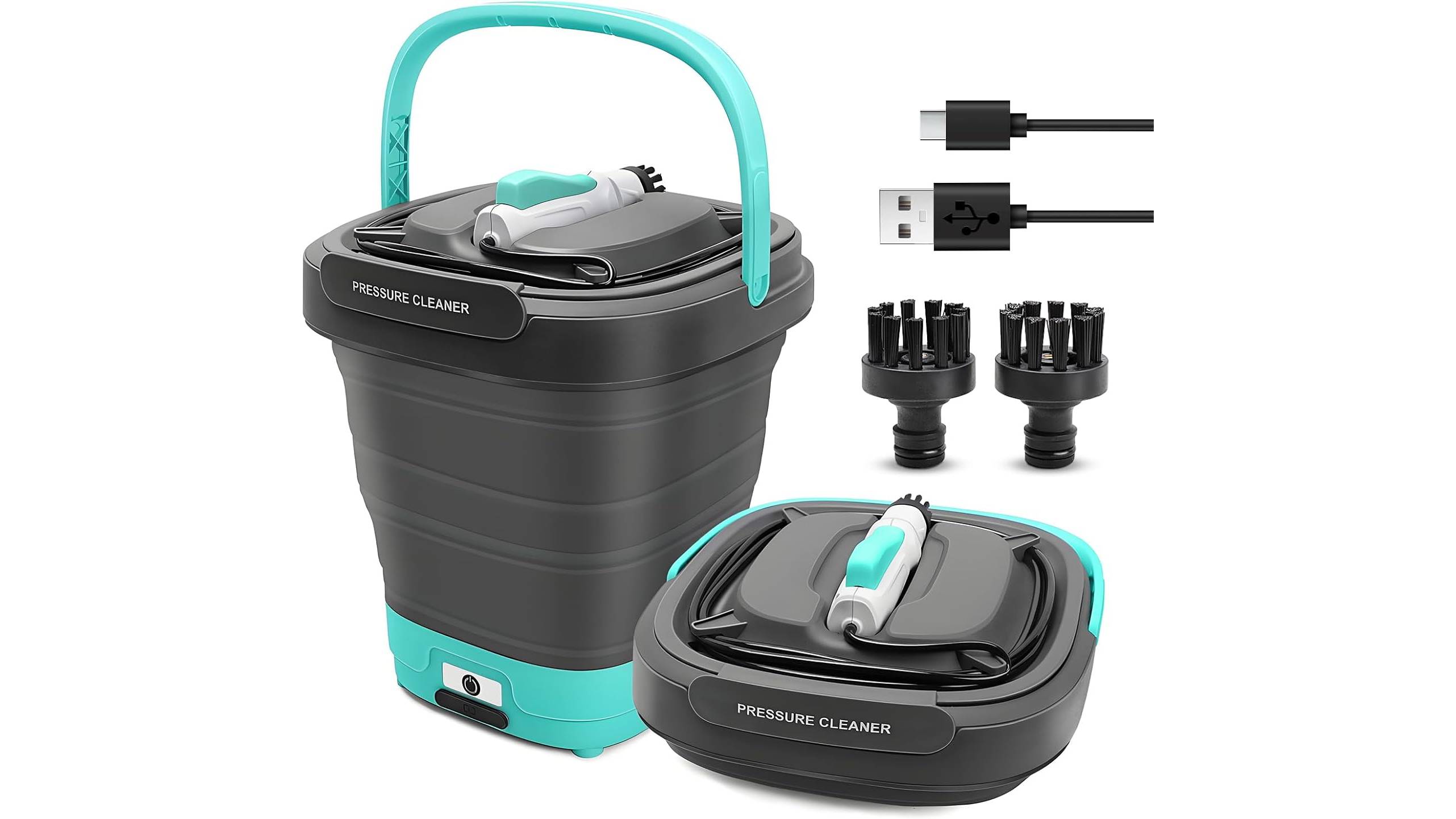 BLUEMARS Cordless Mini Foldable Shower Garden Cleaner