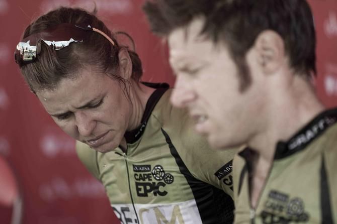 Ariane &amp; Erik Kleinhans of Team RE:CM the leading mixed couple