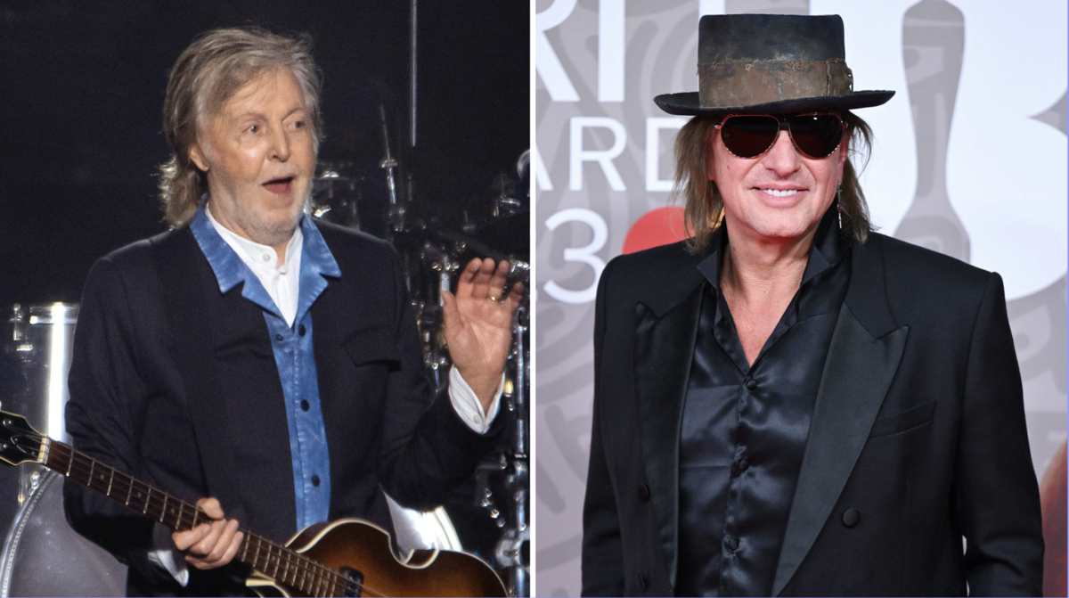 Paul McCartney and Richie Sambora composite image