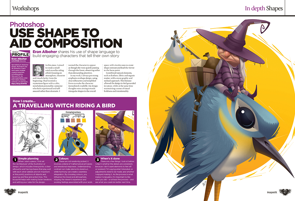 A variety of pages from issue 263 of ImagineFX magazine.