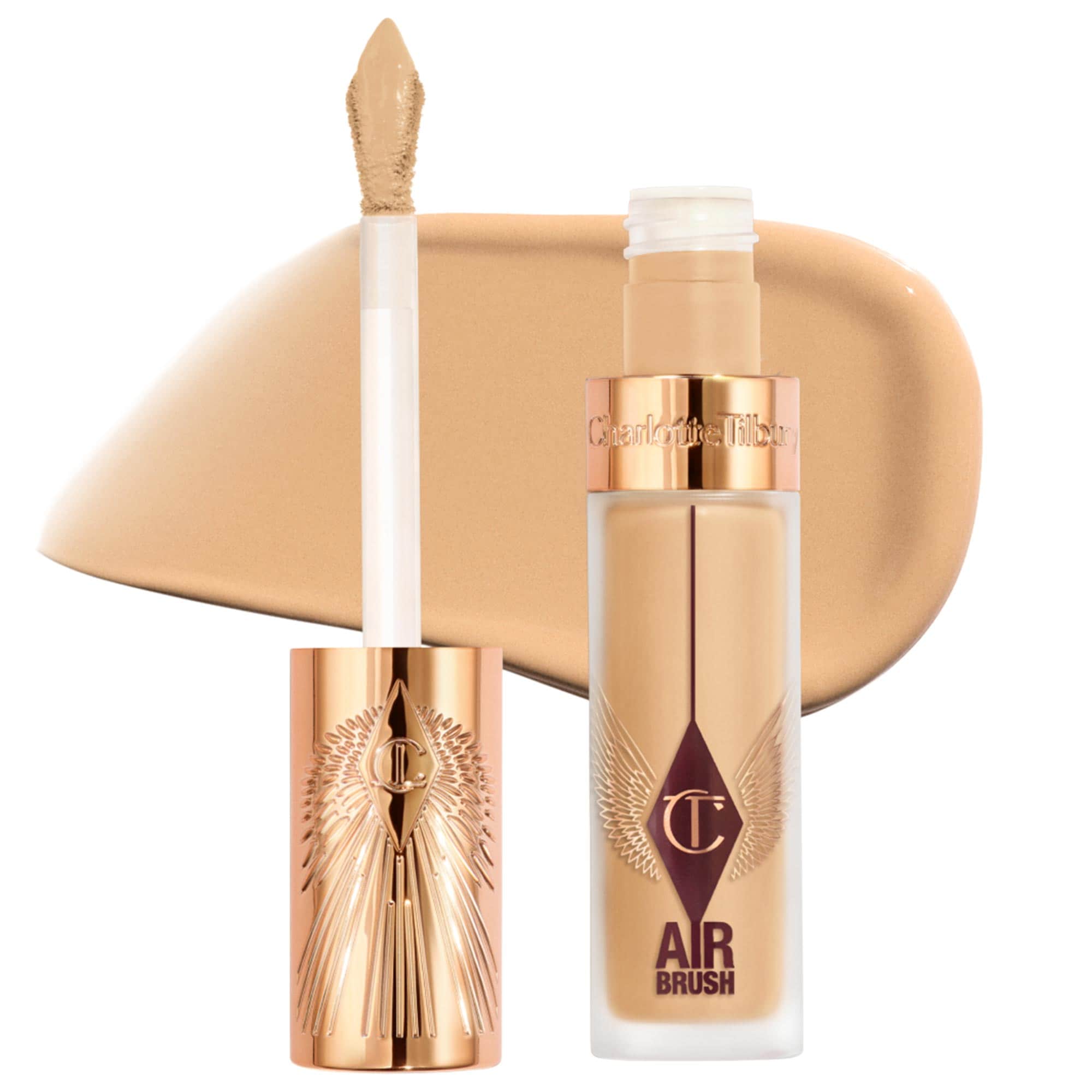 Airbrush Flawless Crease-Proof Long-Wear Blur Concealer With Hyaluronic Acid - 8 Medium-Tan