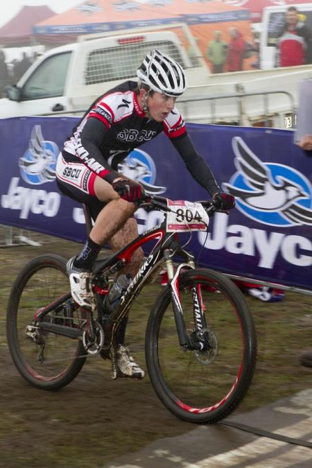 Ben Bradley racing in the sport men's short track.