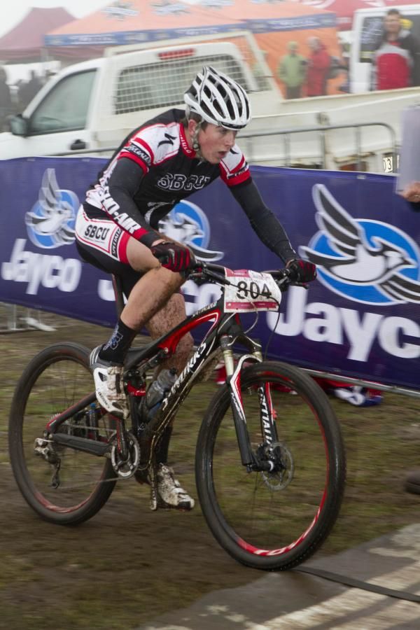 Ben Bradley racing in the sport men's short track.