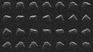 Radar images show the complex surface of a sizable asteroid dubbed 2016 AJ193 that became the 1,001st such object scientists have observed using radar.