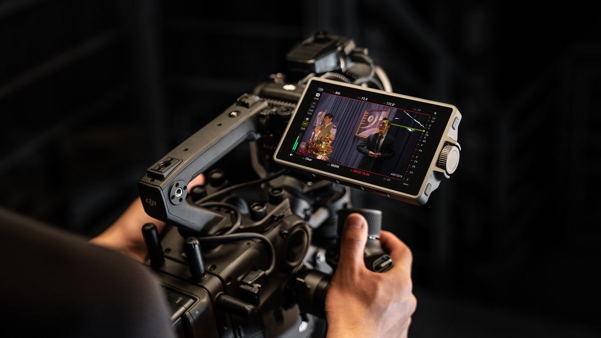 The DJI Ronin 4D being uses by a camera operator