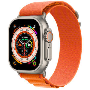 Apple Watch Ultra valkoisella taustalla