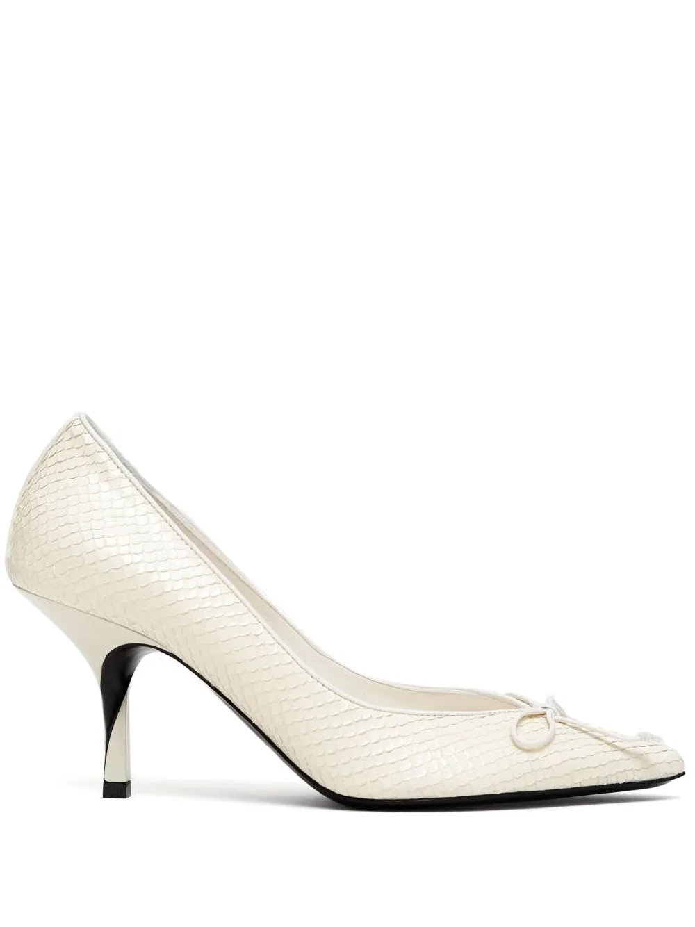 Jacquemus Tourni Python-Effect Pumps | 36