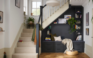 Understairs storage nook