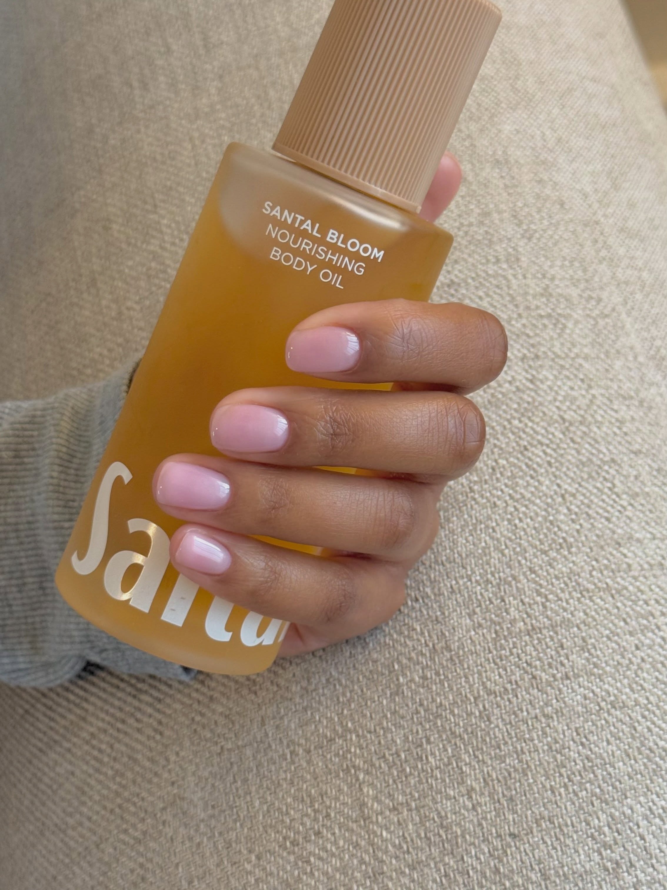 Baby pink nails by @paintedbyjools