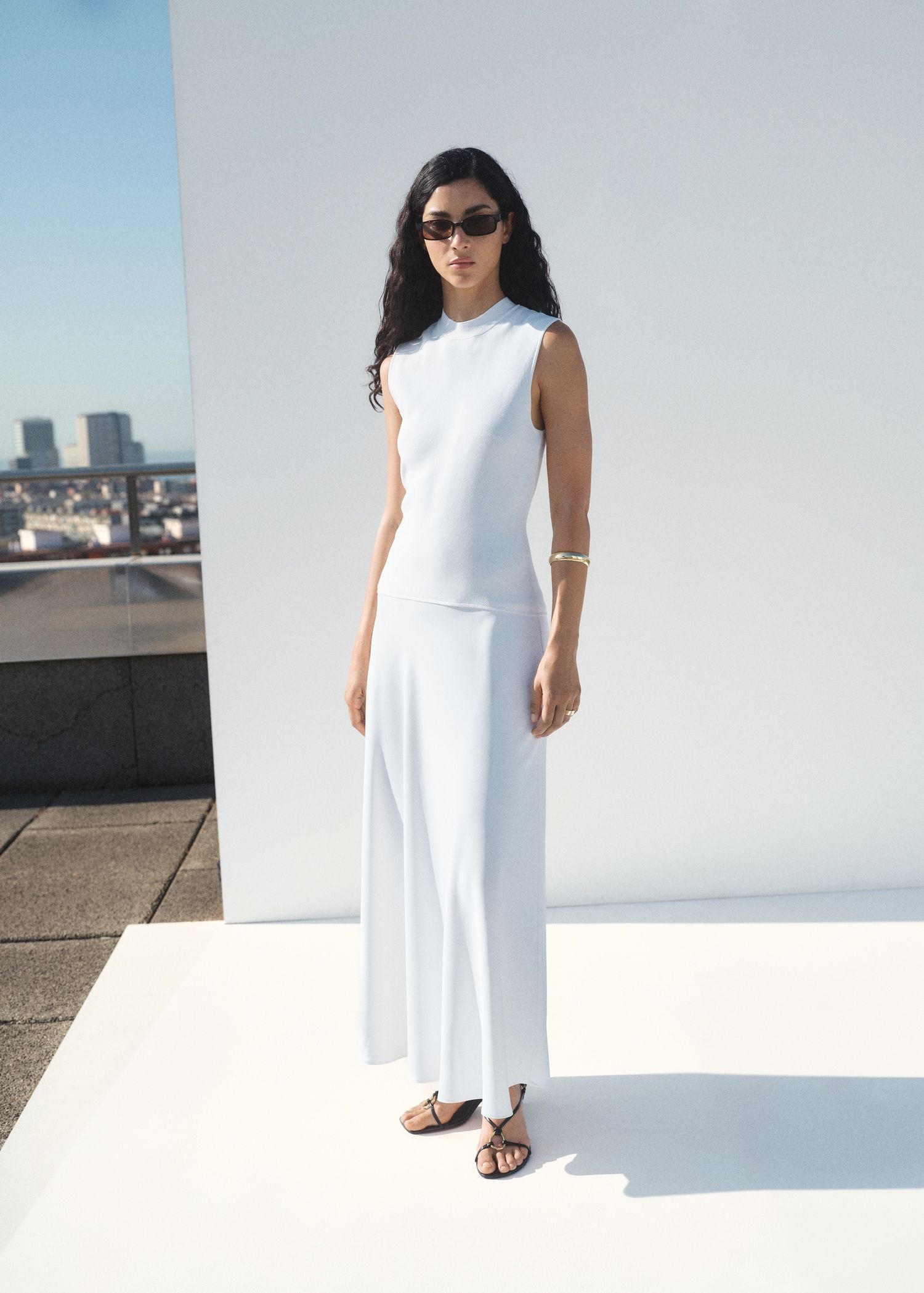 Combined Long Dress - Women | Mango Usa