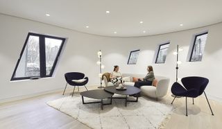 white interior of consultation room in Maggie's Royal Free