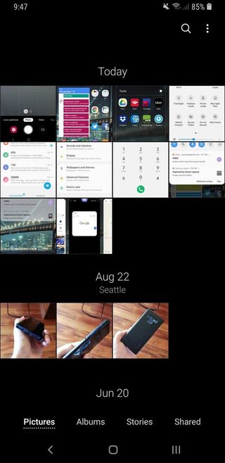 Samsung One UI on the Galaxy S9+