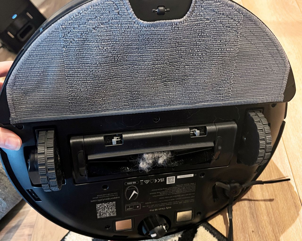 eufy Clean Robotic Vacuum X8 Pro being tested