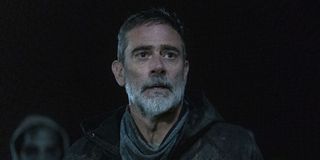 jeffrey dean morgan's negan at night on the walking dead season 11