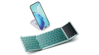 Phone and foldable keyboard