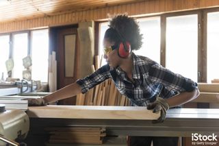 Female Carpenter In Her Workshop, by vitranc