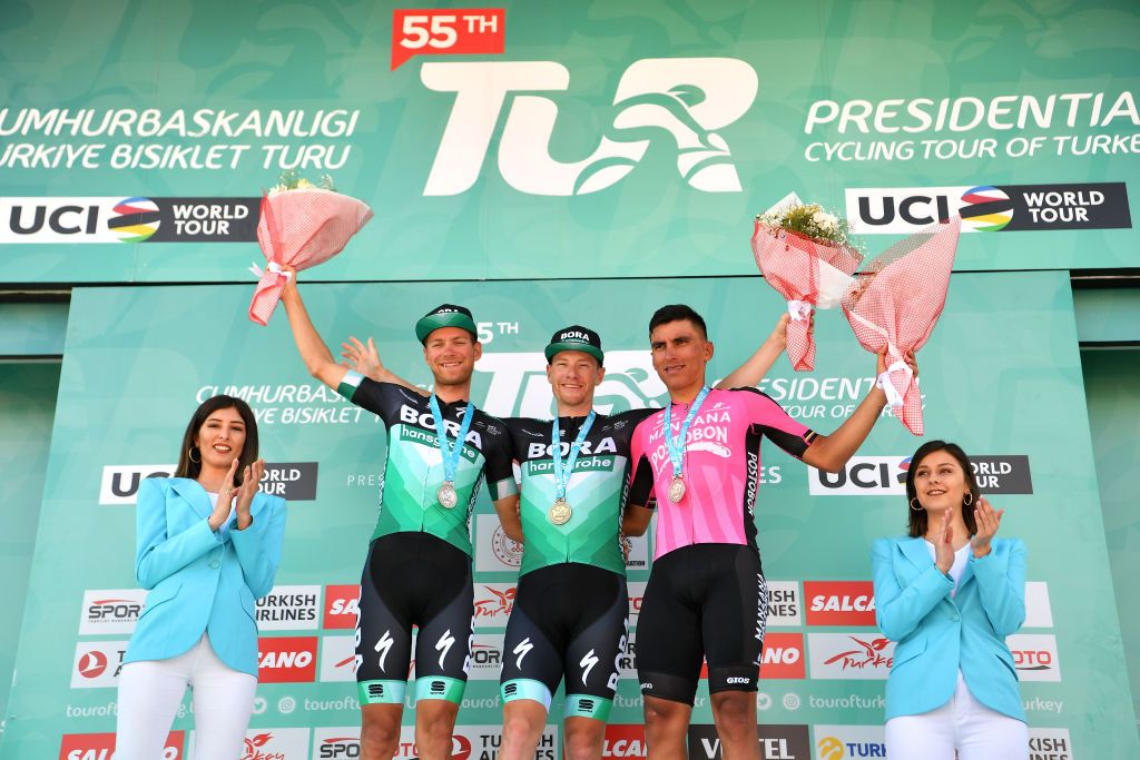 The podium finishers