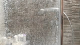 soap scum on shower door