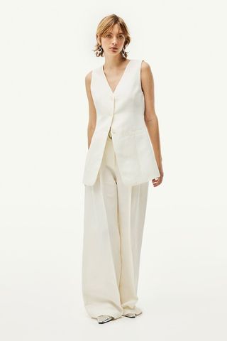 Linen-Blend Suit Waistcoat