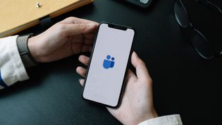 Microsoft Teams i bruk på en iPhone