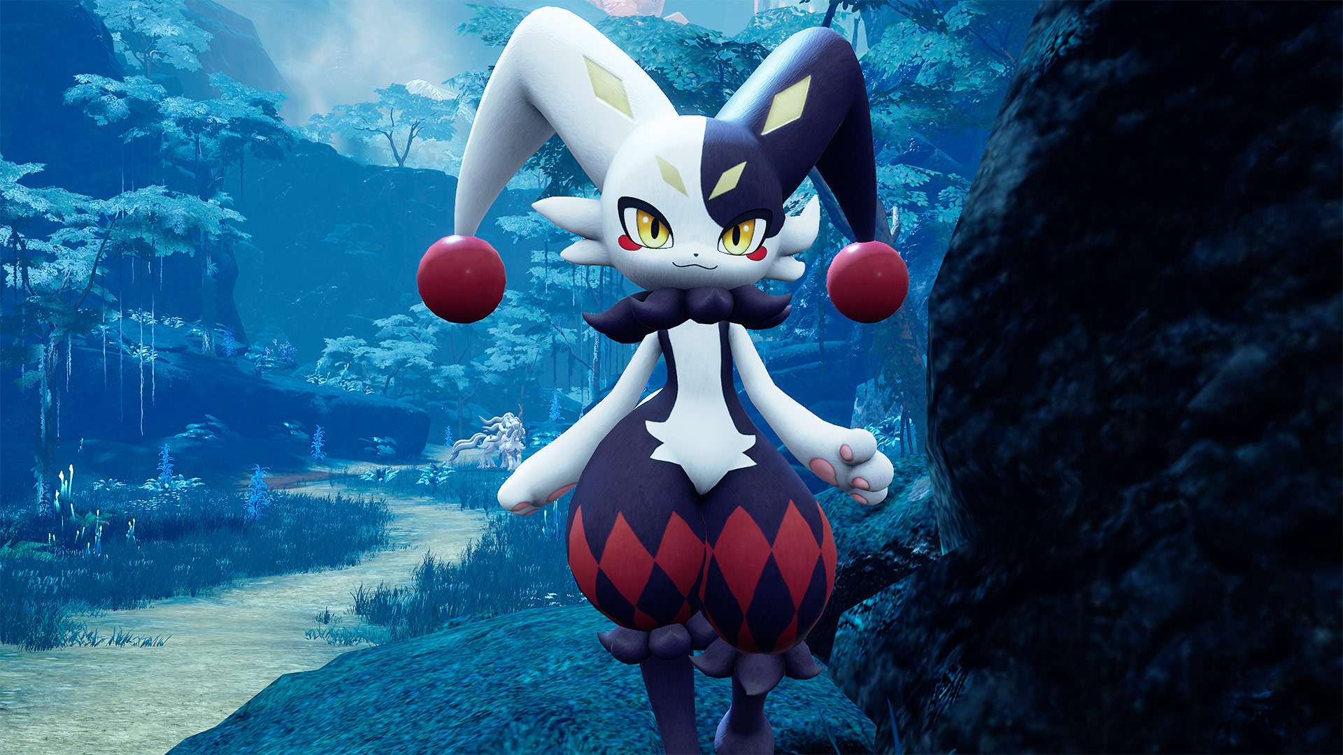 Dupin, a jester-themed pal in Palworld 1.0