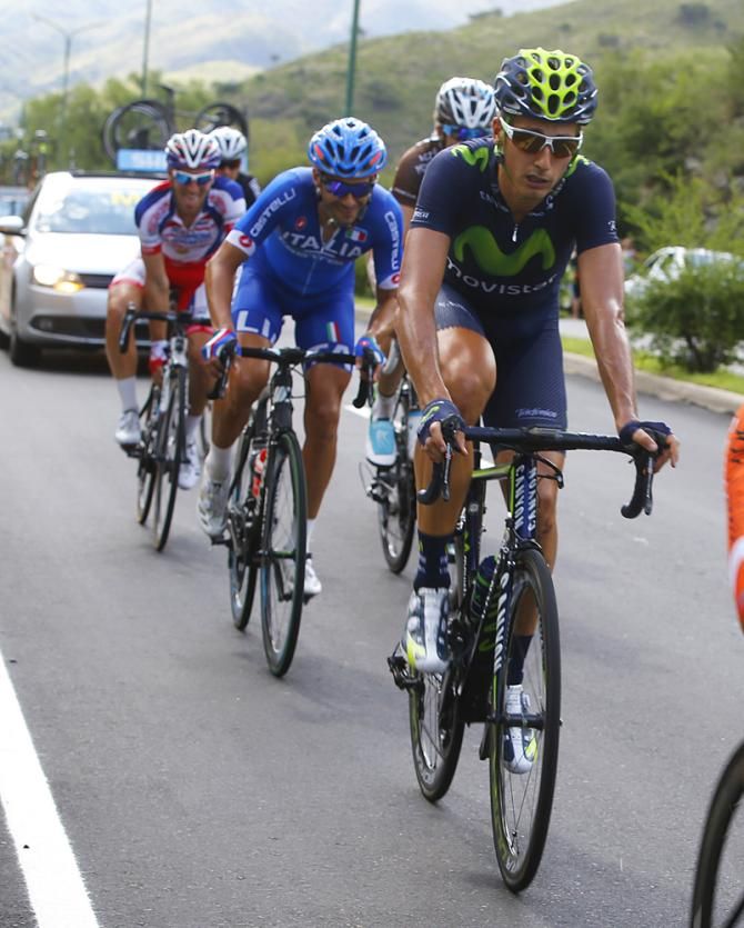 Adriano Malori (Movistar), the stage 5 time trial winner, was in the day's breakaway