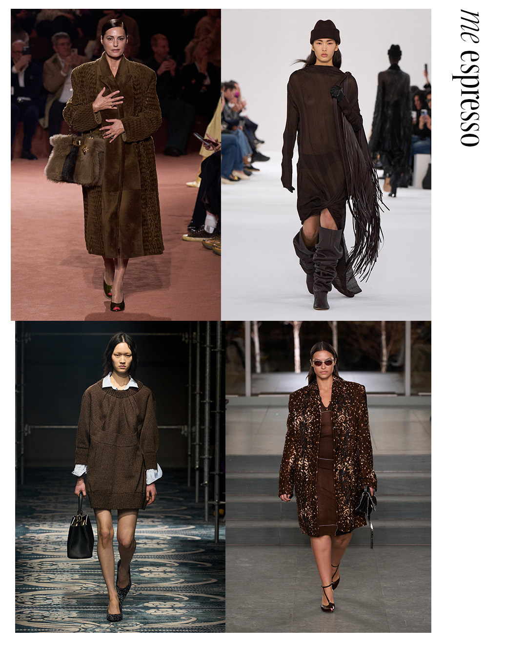 Photo collage of Fall 2025 color trends.