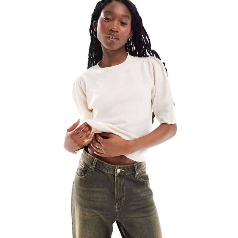 short sleeve knit top