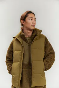 Girlfriend Collective Thorn Everyone Puffer Vest | $128