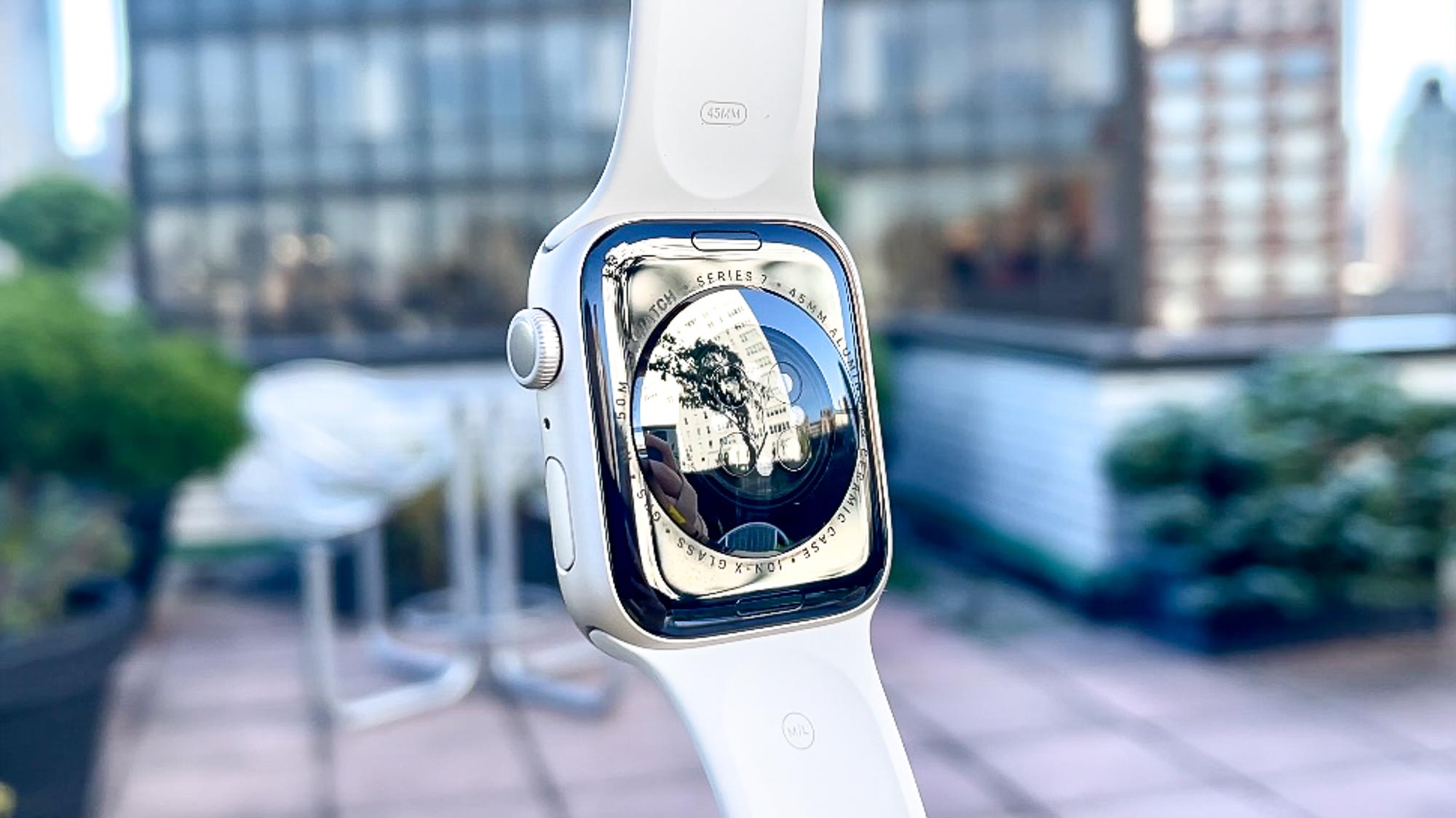 Apple Watch 7 arrière du boîtier