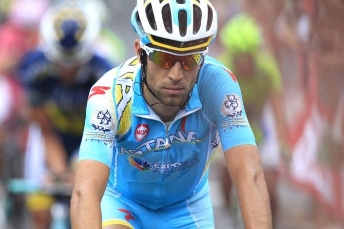 Vincenzo Nibali (Astana) at the finish in Matera
