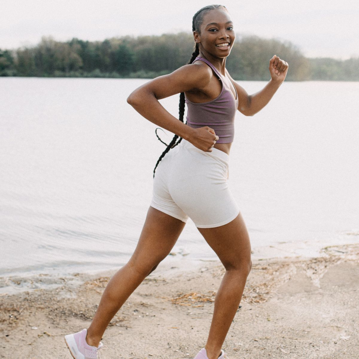 Best running apps: A woman on a run