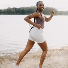 Best running apps: A woman on a run