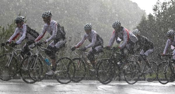 Whole Athlete-Specialized racers endure cold rain and hail during the team's January traning camp.