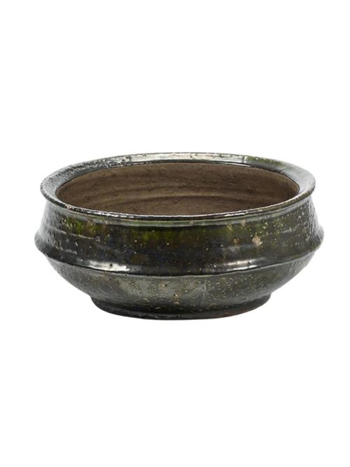 Planter Bowl in Dark Green Dune