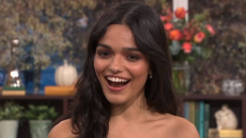 Rachel Zegler smiling on This Morning in October 27, 2025