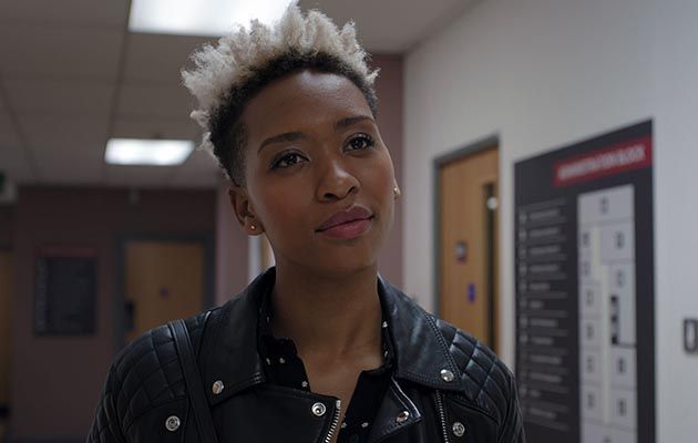 Genesis Lynea made memorable debut on Casualty as doctor Archie Hudson (C) BBC - Photograph