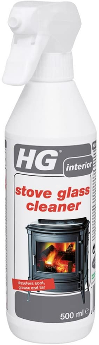 HG Stove Glass Cleaner - A foam stove window cleaner for the easy removal of soot, grease and tar