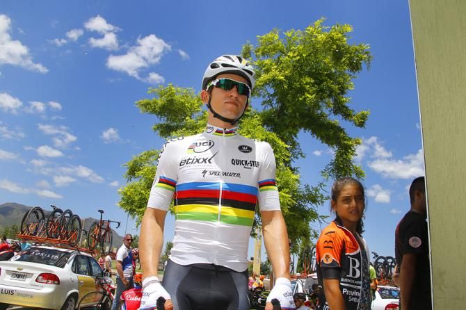 Michal Kwiatkowski (Etixx-Quickstep) at the start in Tour de San Luis