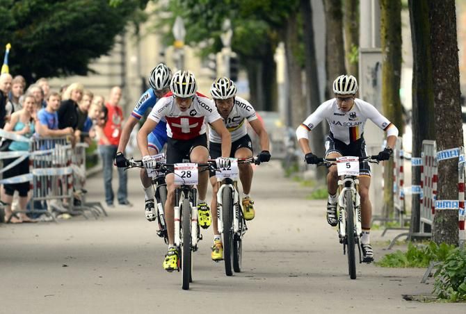 Thomas Litscher and Ralph Naef duke it out