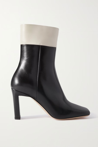 Wandler Isa Two-Tone Leather Ankle Boots (Were $585) 