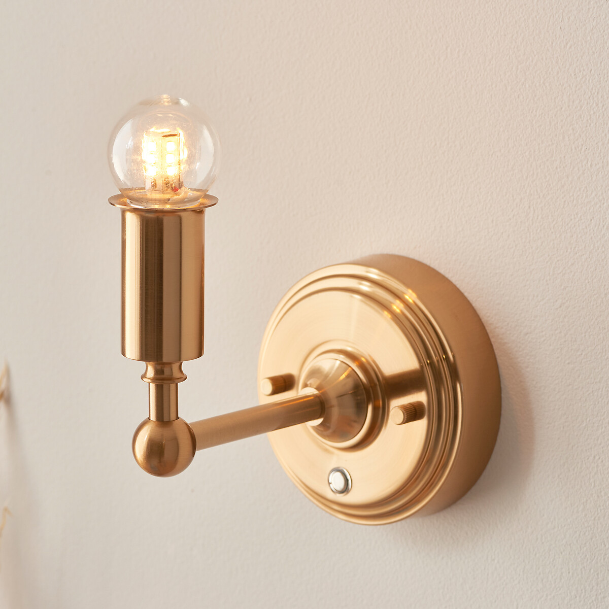 La Redoute, Briar Rechargeable Wall Light in Aged Brass