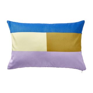multi-coloured rectangle cushion
