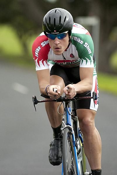 Adam Phelan (McDonagh Blake/Witness) rides towards a bronze medal in Portarlington, Phelan finished 29.06 seconds down on Rohan Dennis.