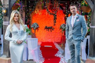 Darren and Mandy wedding day in Hollyoaks