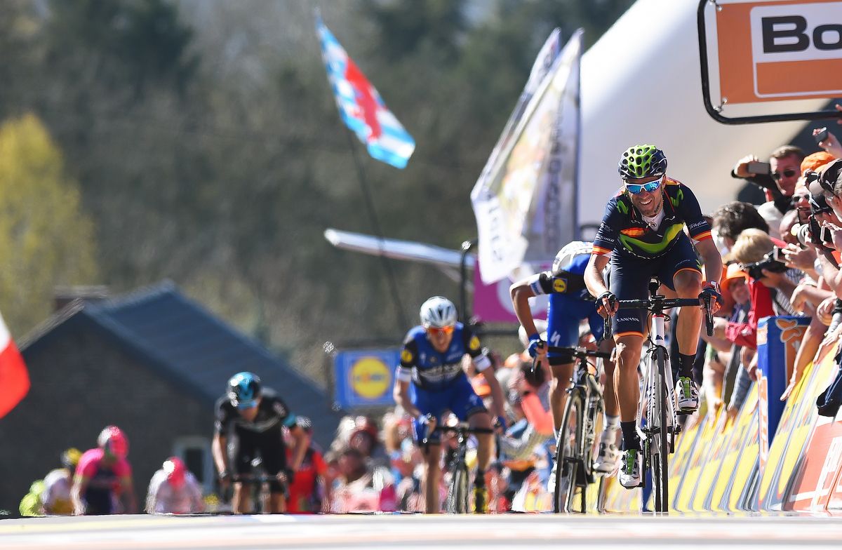 No one rides the Mur like Alejandro Valverde who now has four wins at the race